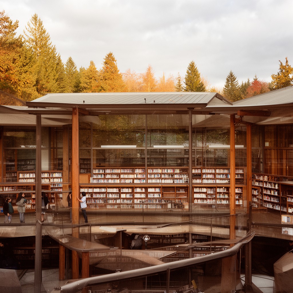 AI-generated illustration of Vollum Library