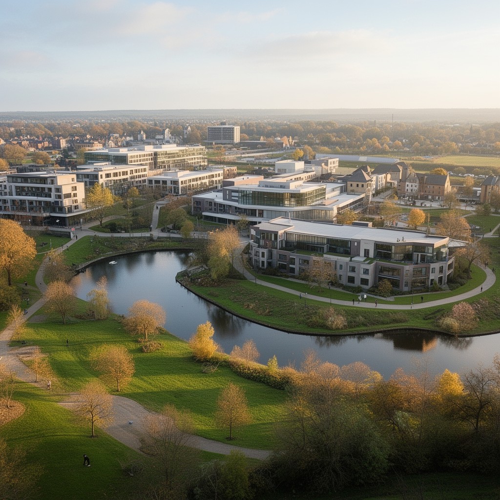 AI-generated illustration of Heslington East
