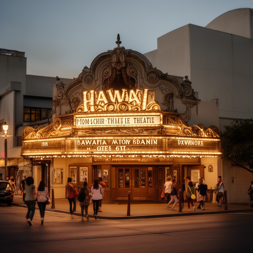 AI-generated illustration of Hawaii Theatre