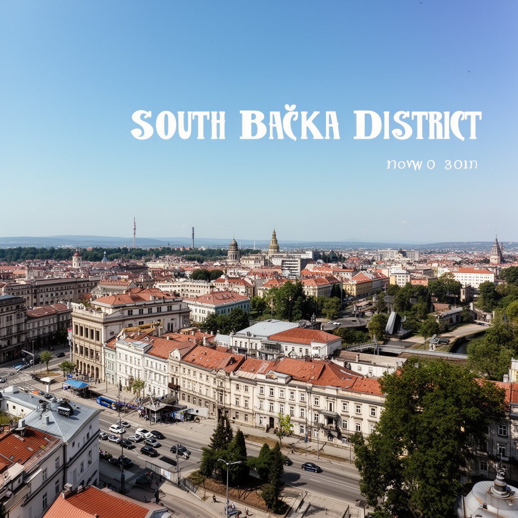 AI-generated illustration of South Bačka District