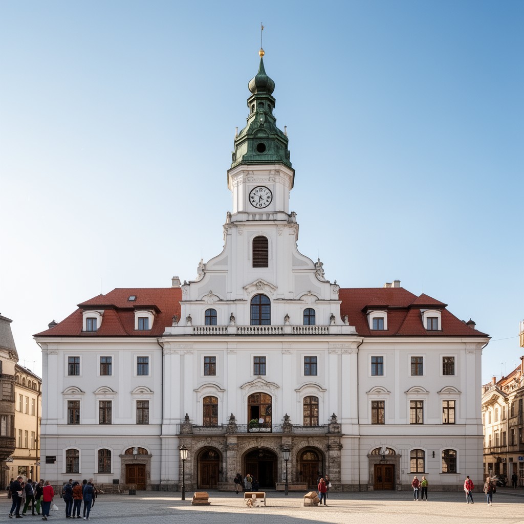 AI-generated illustration of Town Hall of Kaunas