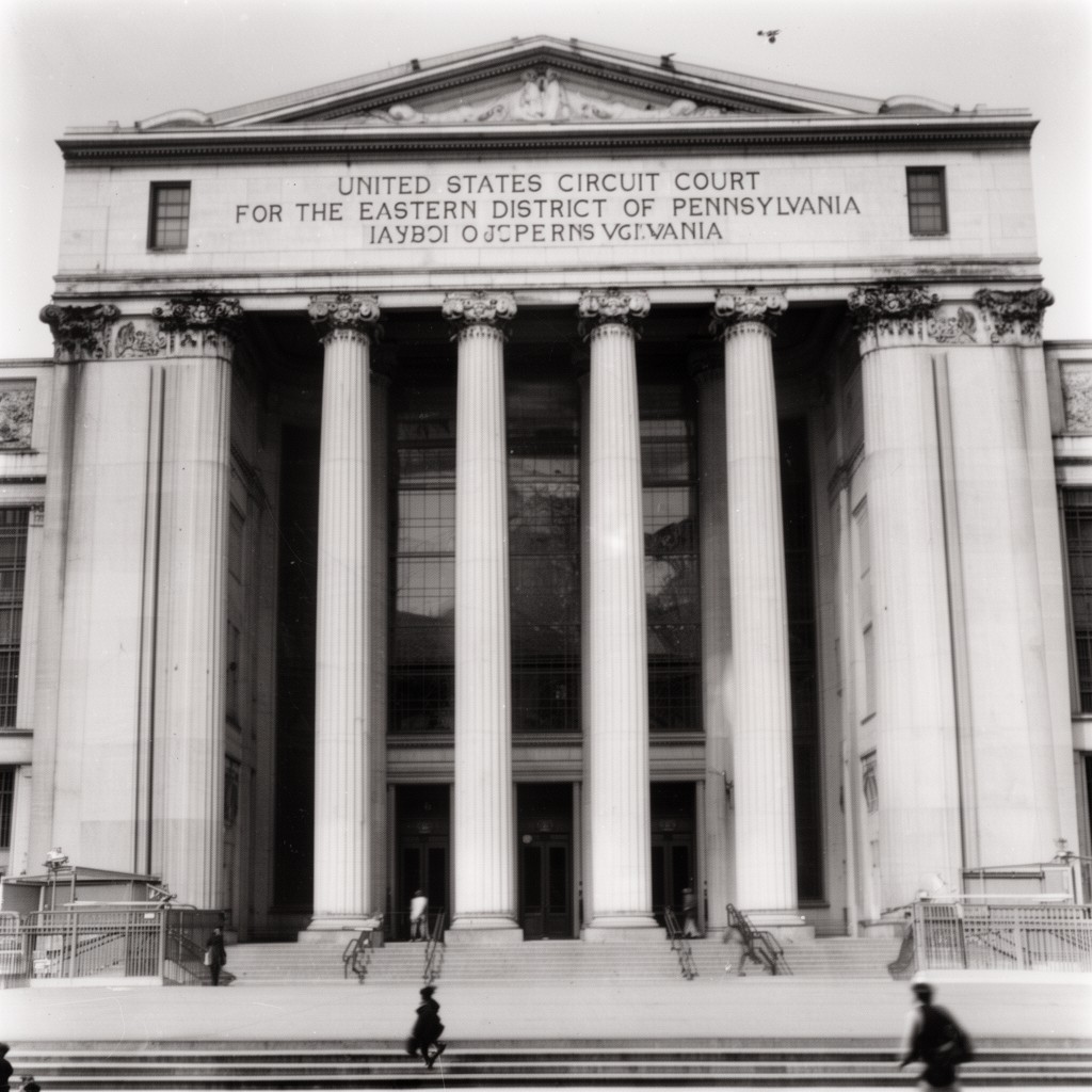 AI-generated illustration of United States Circuit Court for the Eastern District of Pennsylvania