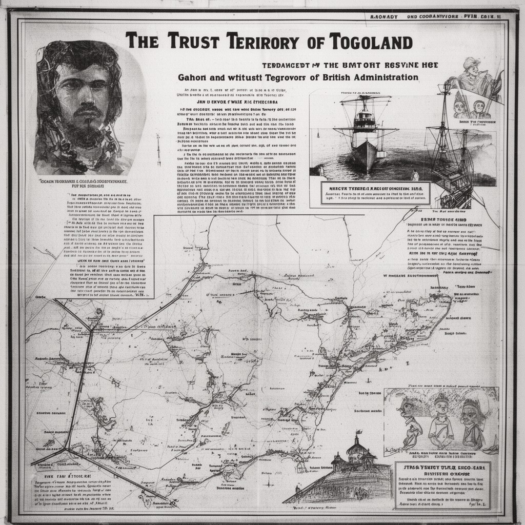 AI-generated illustration of Trust Territory of Togoland under British administration