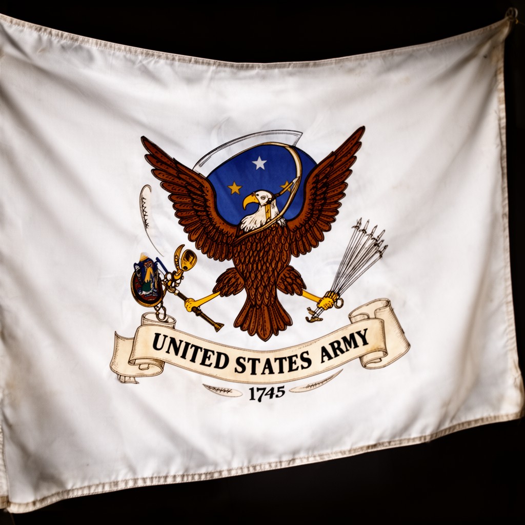 AI-generated illustration of United States Army flag