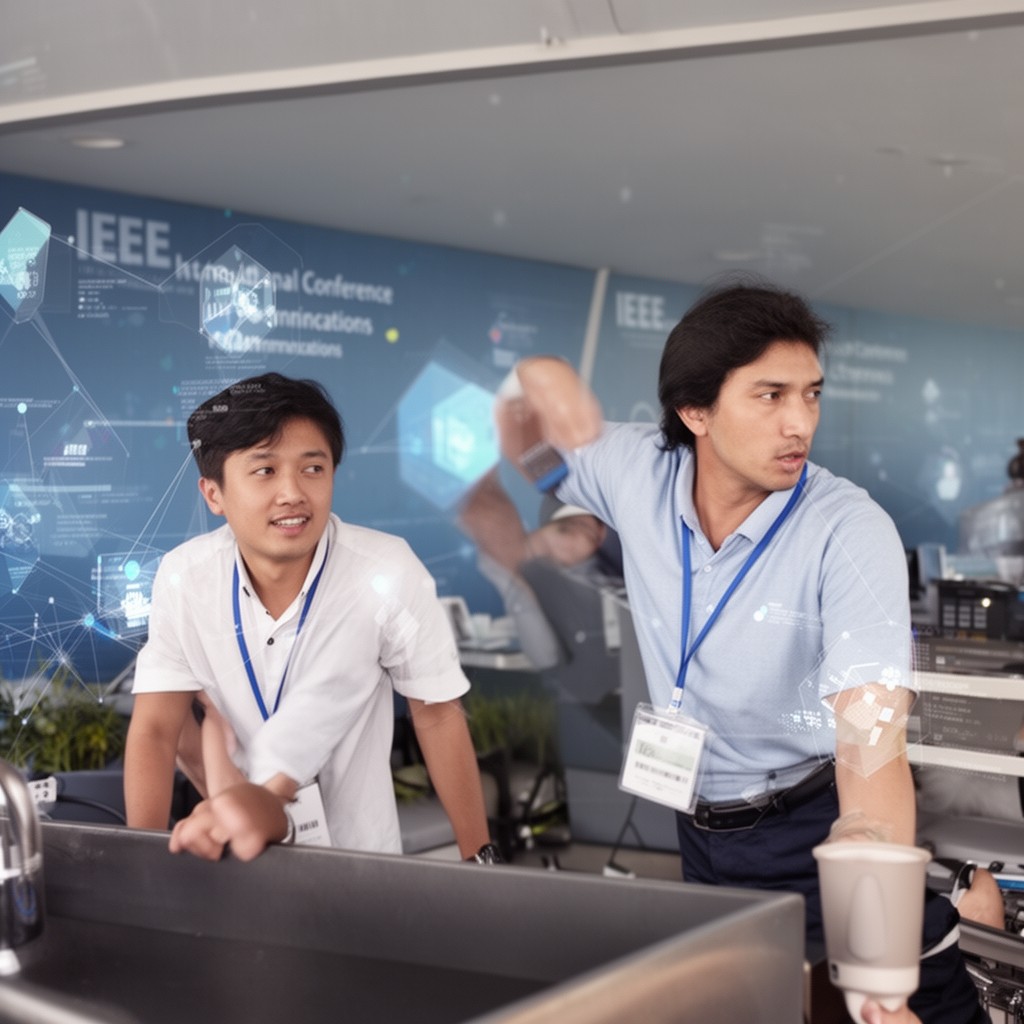 AI-generated illustration of IEEE International Conference on Communications