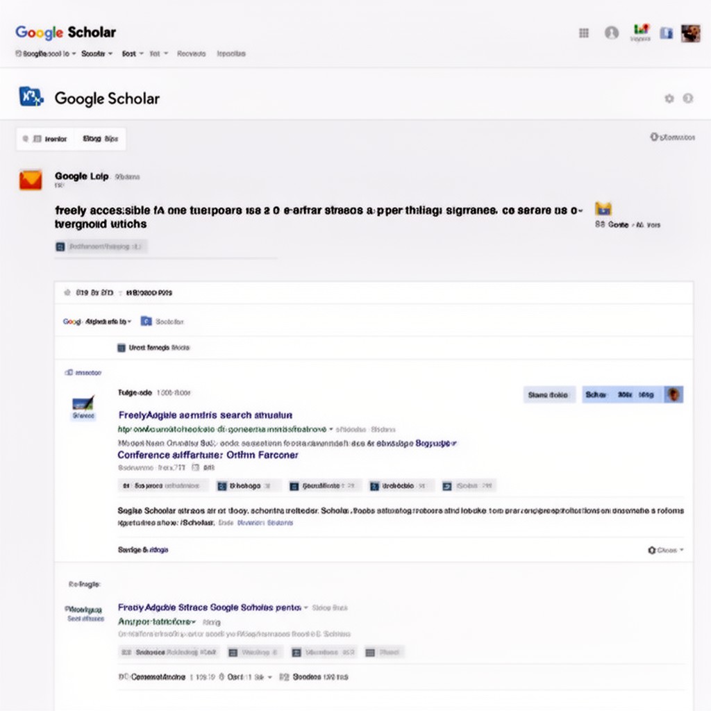 AI-generated illustration of Google Scholar