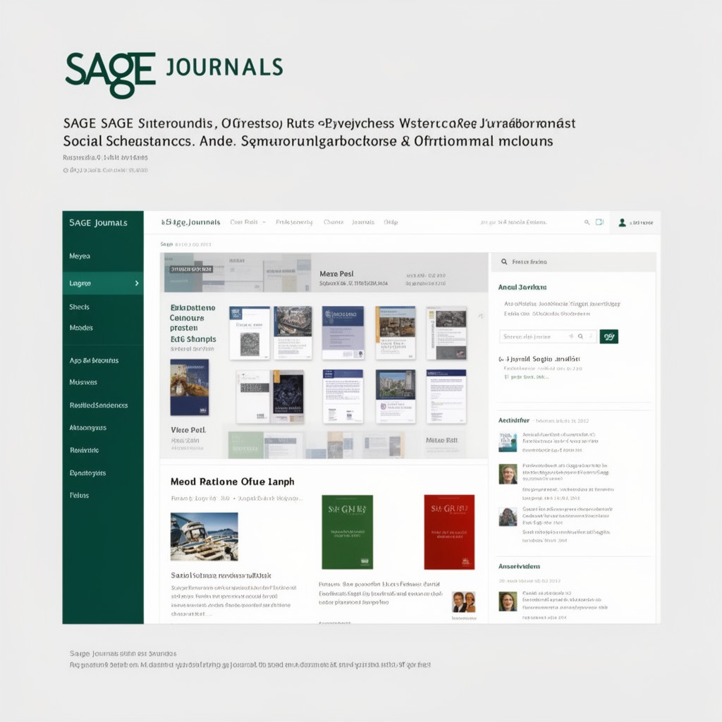 AI-generated illustration of SAGE journals