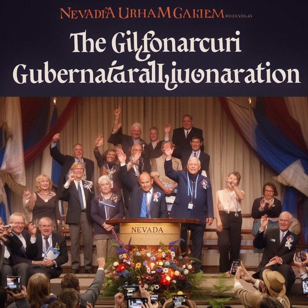 AI-generated illustration of Nevada gubernatorial inaugurations