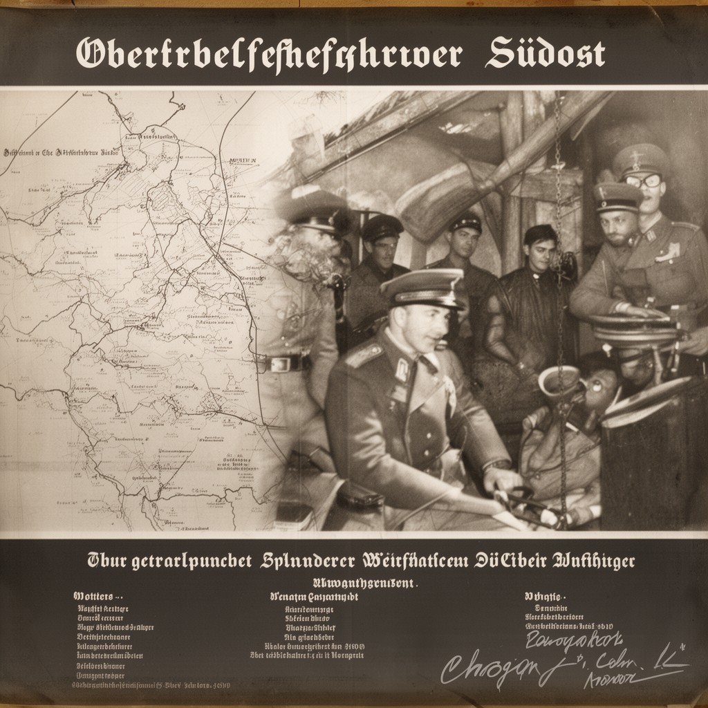 AI-generated illustration of Oberbefehlshaber Südost