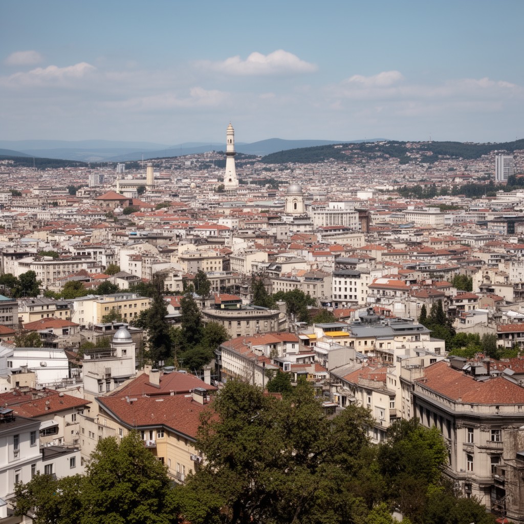 AI-generated illustration of Vračar
