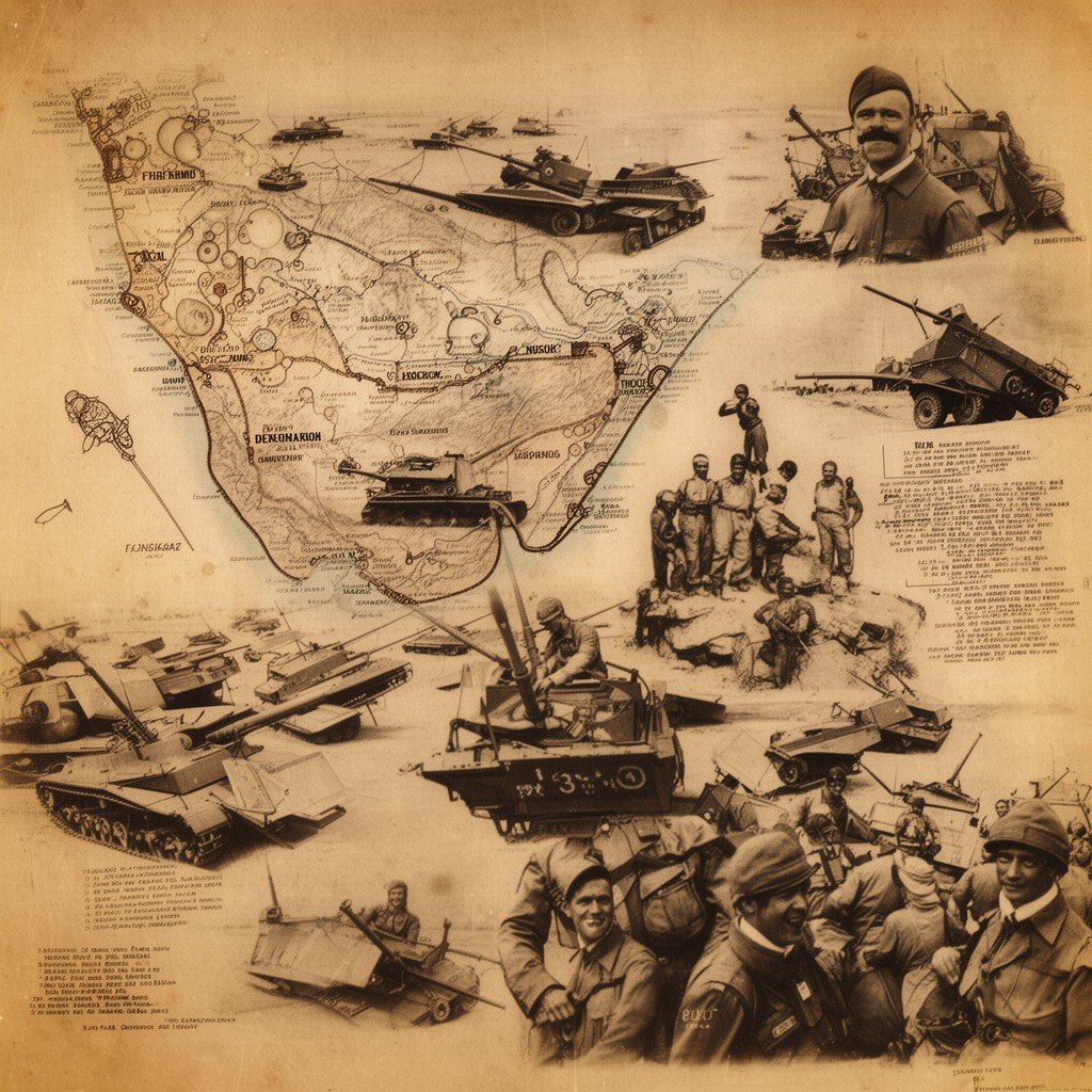 AI-generated illustration of First Army (Allied, North Africa)