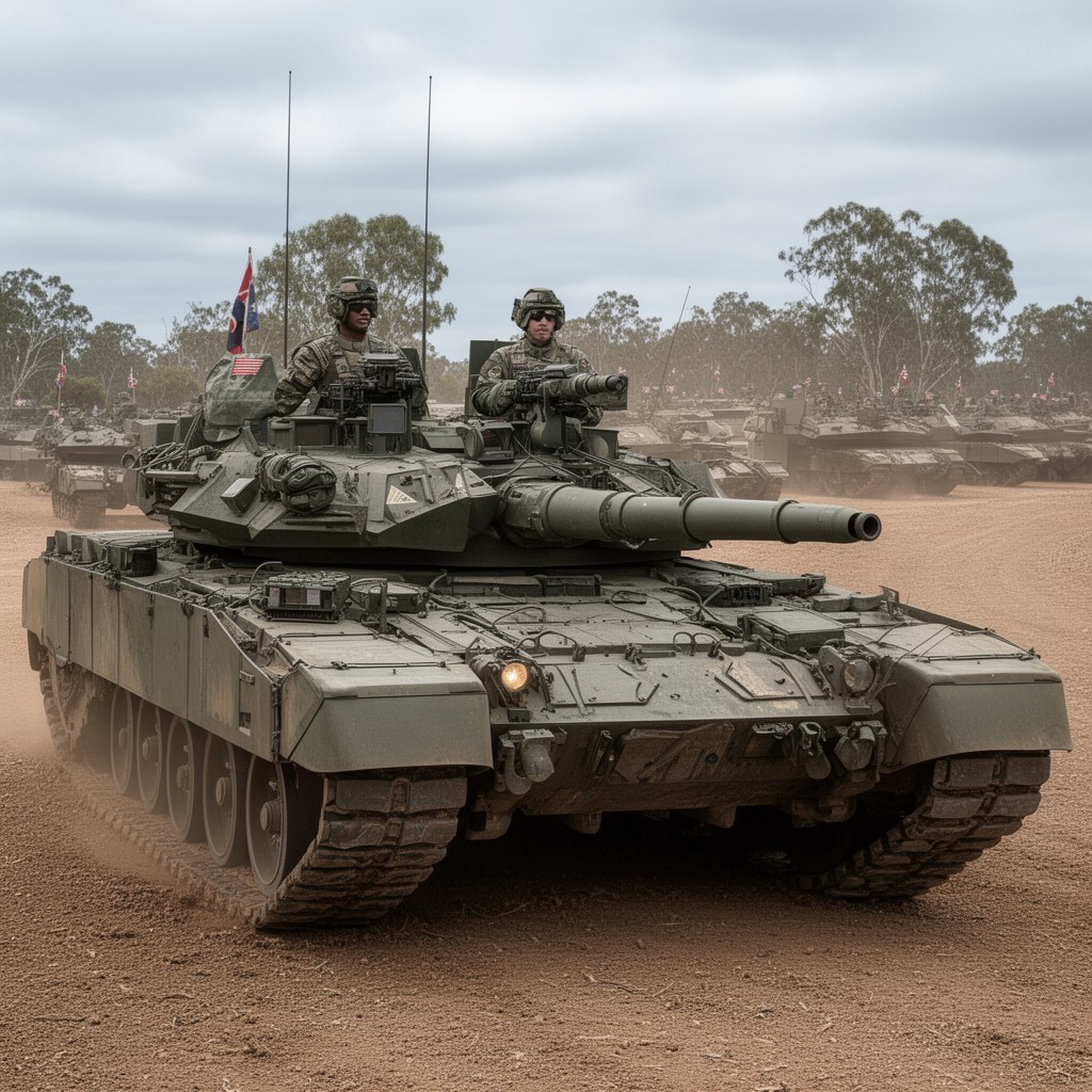 AI-generated illustration of Royal Australian Armoured Corps