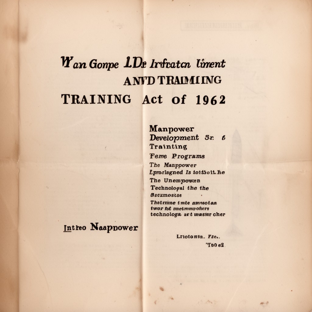 AI-generated illustration of Manpower Development and Training Act of 1962