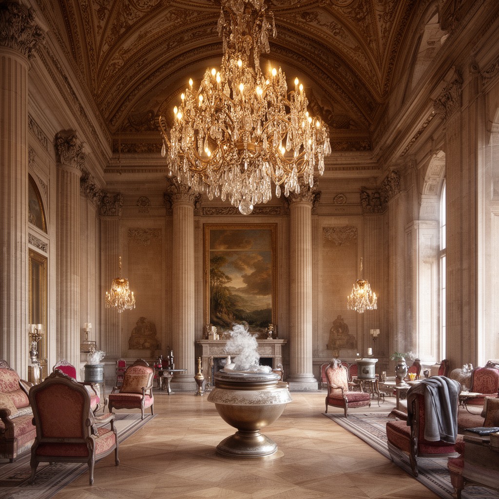 AI-generated illustration of Saloon at Kedleston Hall