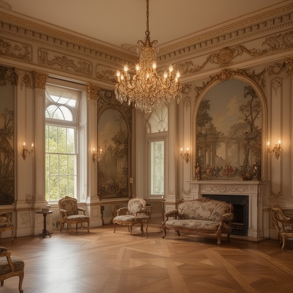 AI-generated illustration of Drawing Room at Syon House