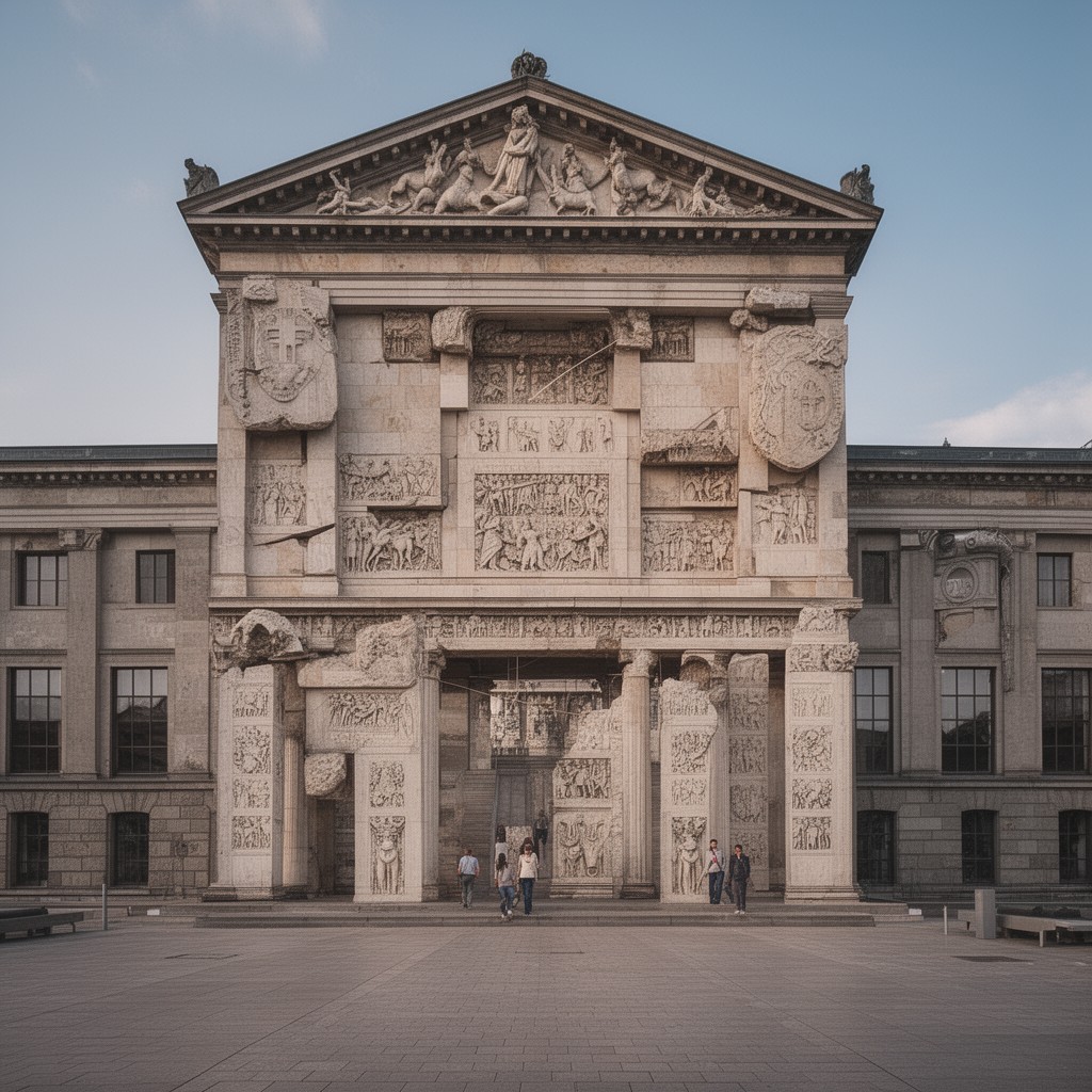 AI-generated illustration of Pergamon Museum
