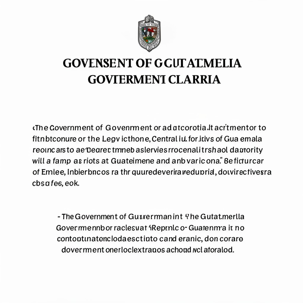 AI-generated illustration of Government of Guatemala