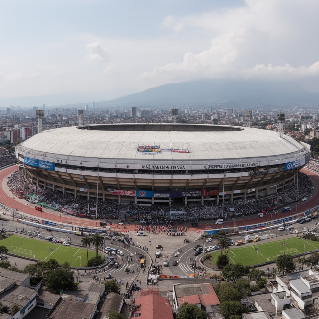 AI-generated illustration of Estadio Doroteo Guamuch Flores