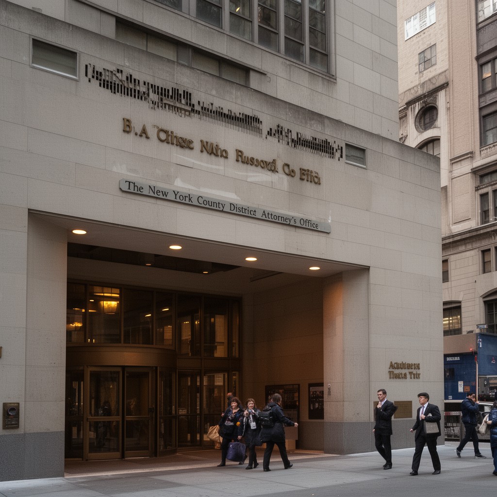 AI-generated illustration of New York County District Attorney’s Office