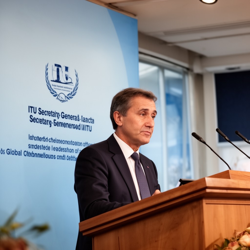 AI-generated illustration of ITU Secretary-General