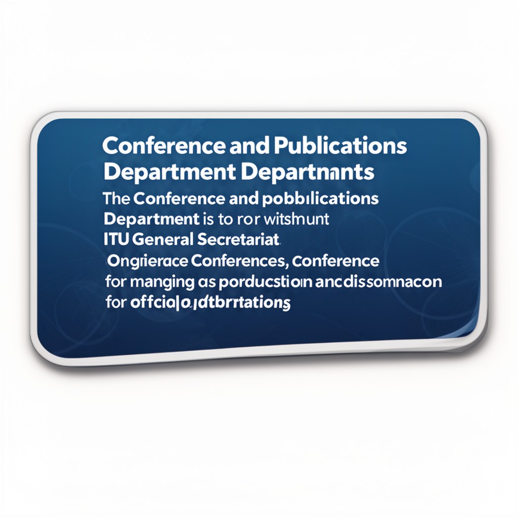 AI-generated illustration of Conference and Publications Department
