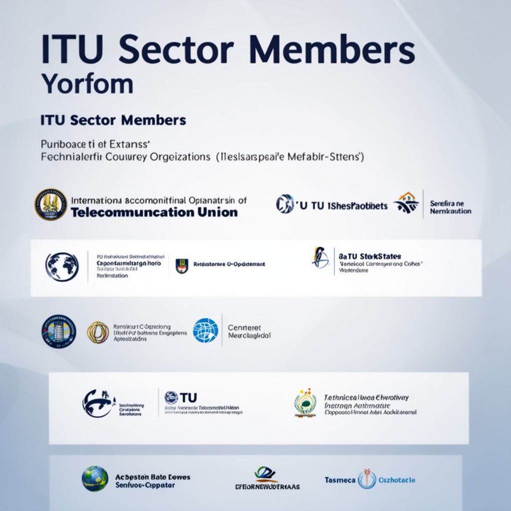 AI-generated illustration of ITU Sector Members