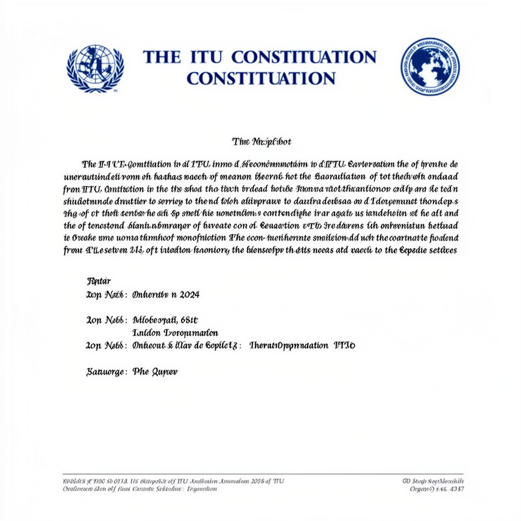 AI-generated illustration of ITU Constitution