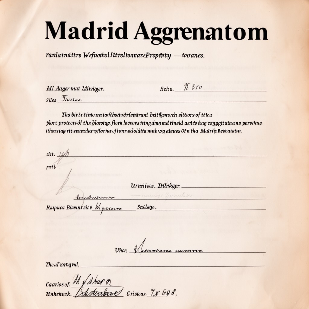 AI-generated illustration of Madrid Agreement