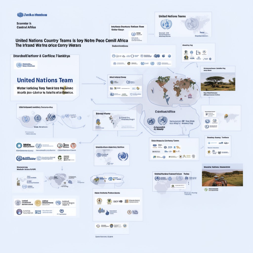 AI-generated illustration of United Nations country teams in Central Africa