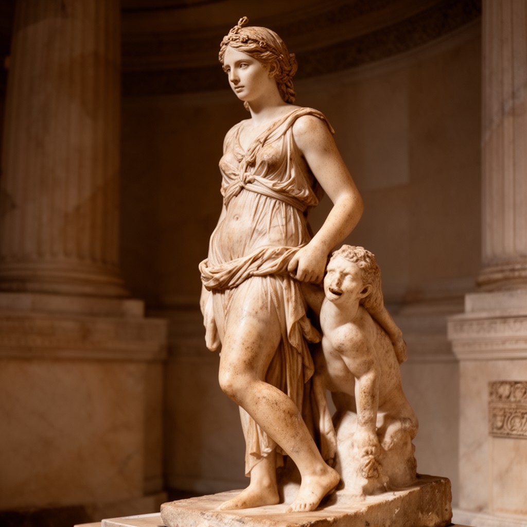 AI-generated illustration of Hellenistic art