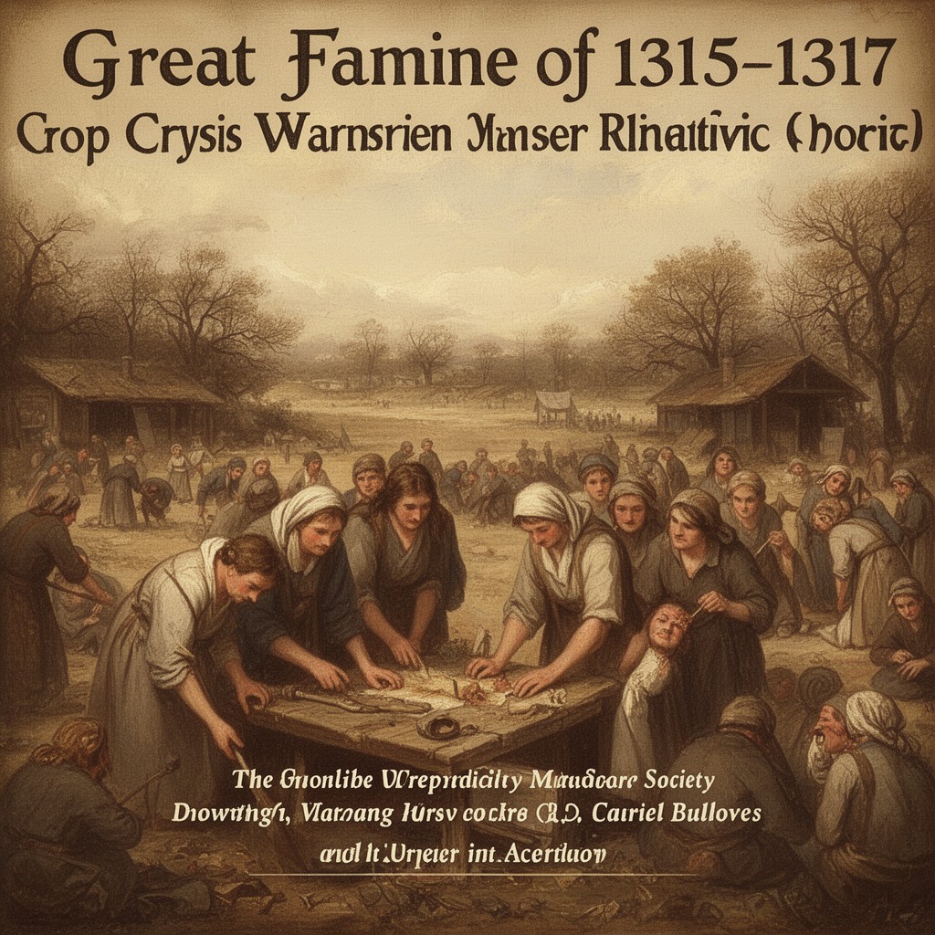 AI-generated illustration of Great Famine of 1315–1317