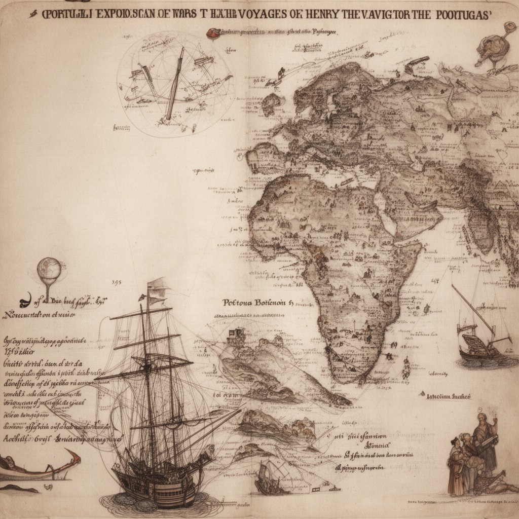 AI-generated illustration of voyages of Henry the Navigator