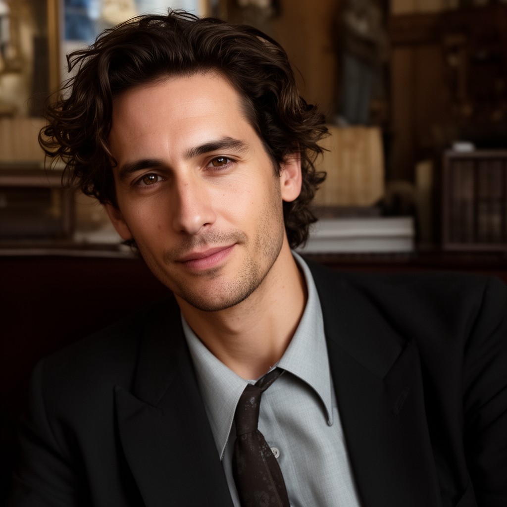 AI-generated illustration of Adrien Brody