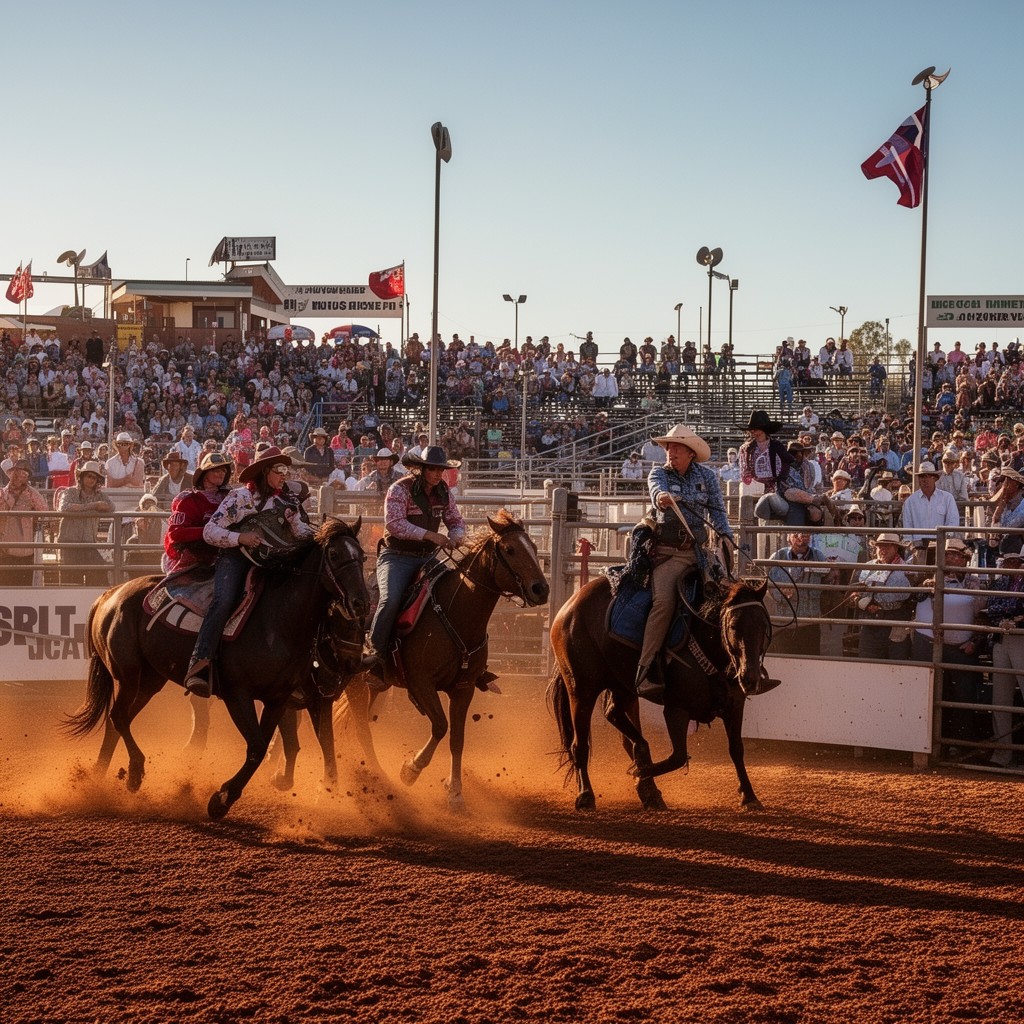 AI-generated illustration of Mount Isa Rodeo