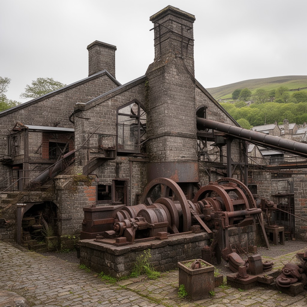 AI-generated illustration of Ynysfach Ironworks