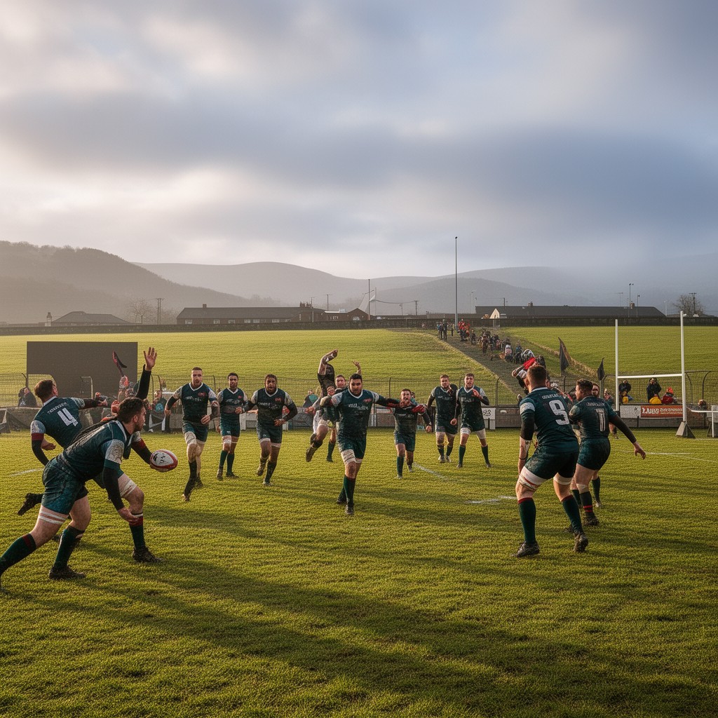 AI-generated illustration of Merthyr RFC