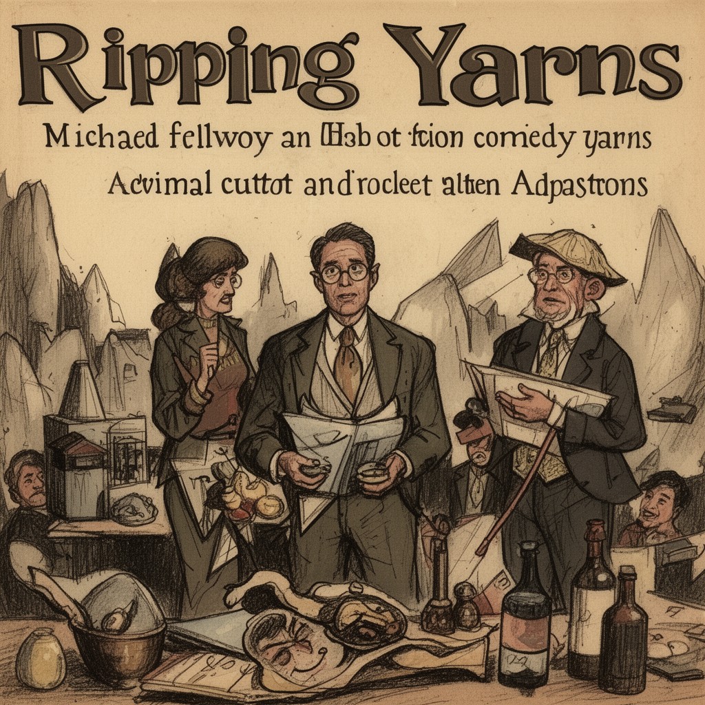 AI-generated illustration of Ripping Yarns