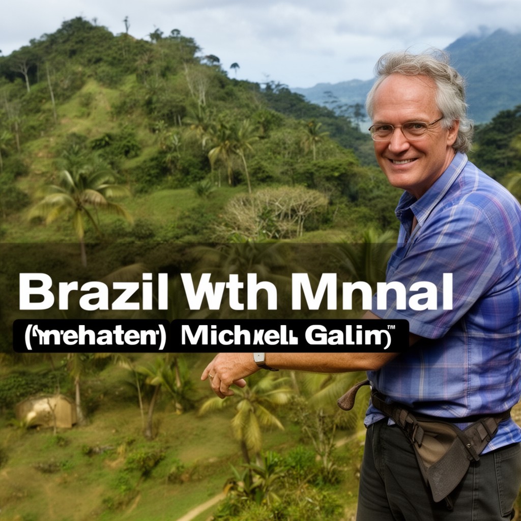 AI-generated illustration of Brazil with Michael Palin