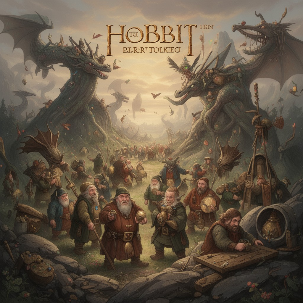 AI-generated illustration of The Hobbit