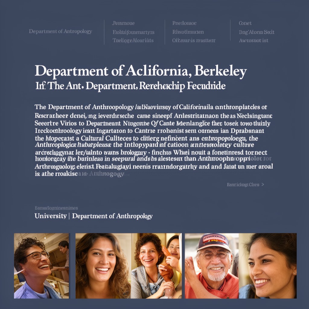 AI-generated illustration of Department of Anthropology at the University of California, Berkeley