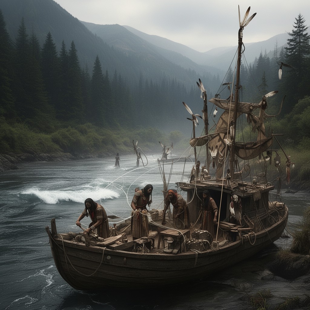 AI-generated illustration of Yurok