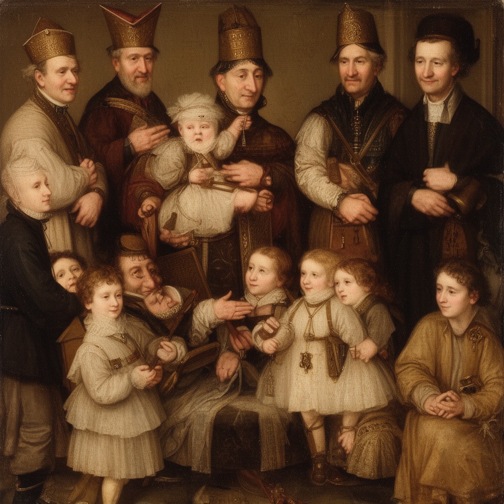 AI-generated illustration of Conti di Segni family