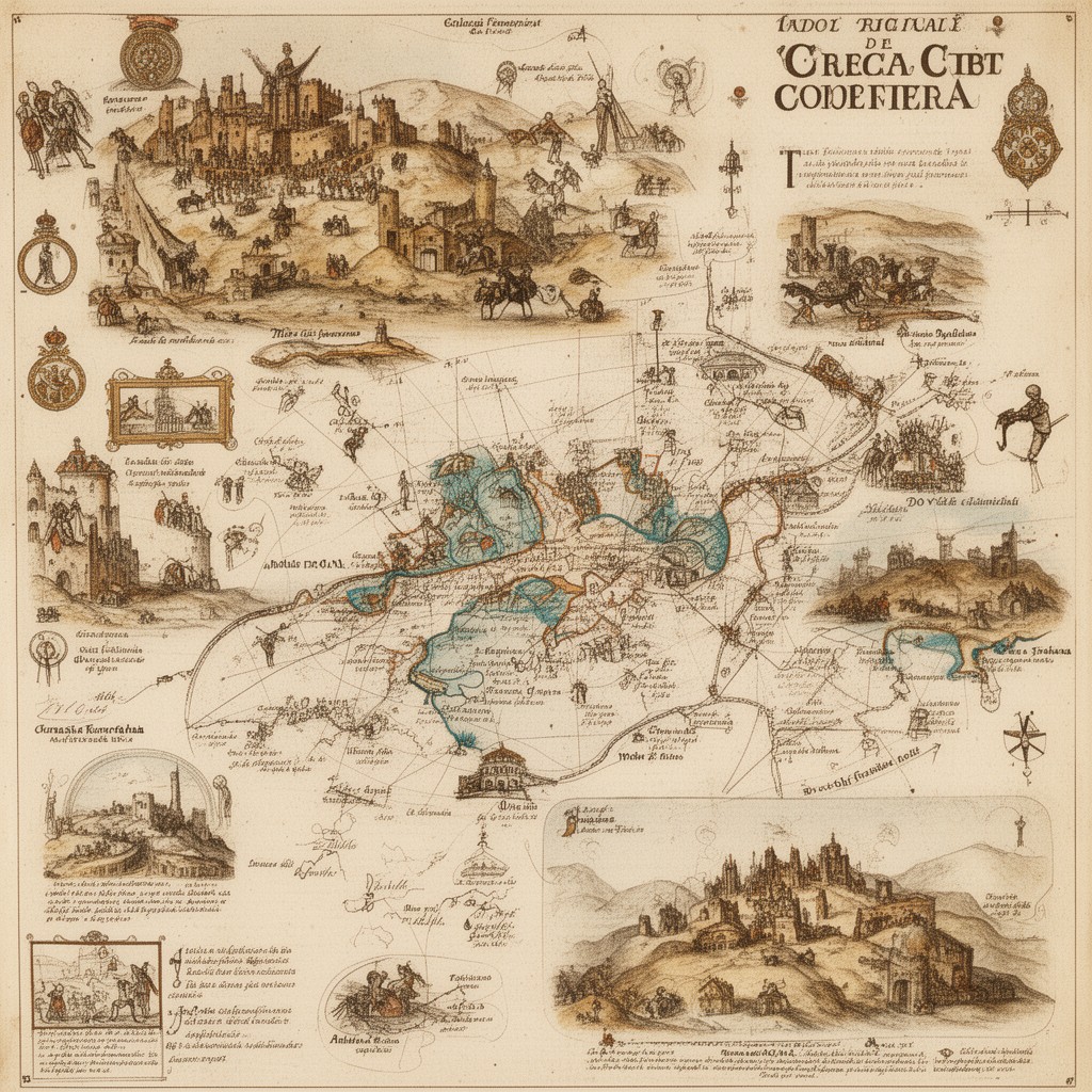 AI-generated illustration of Fifth Crusade (planning phase)