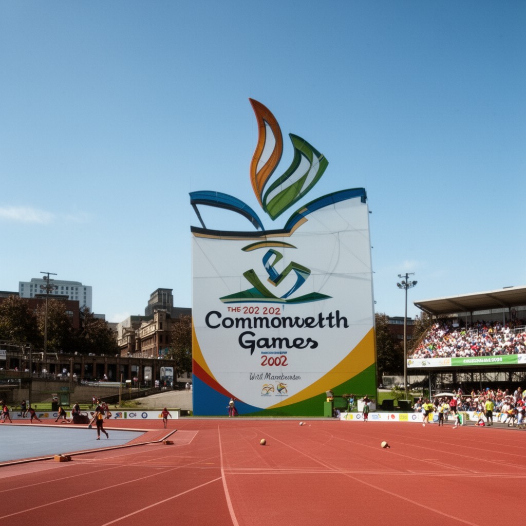 AI-generated illustration of 2002 Commonwealth Games