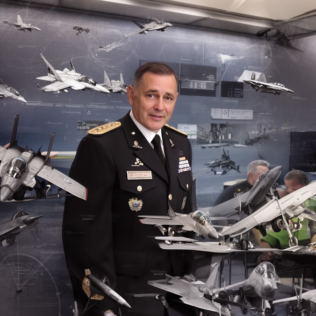 AI-generated illustration of Jefe del Estado Mayor del Ejército del Aire y del Espacio