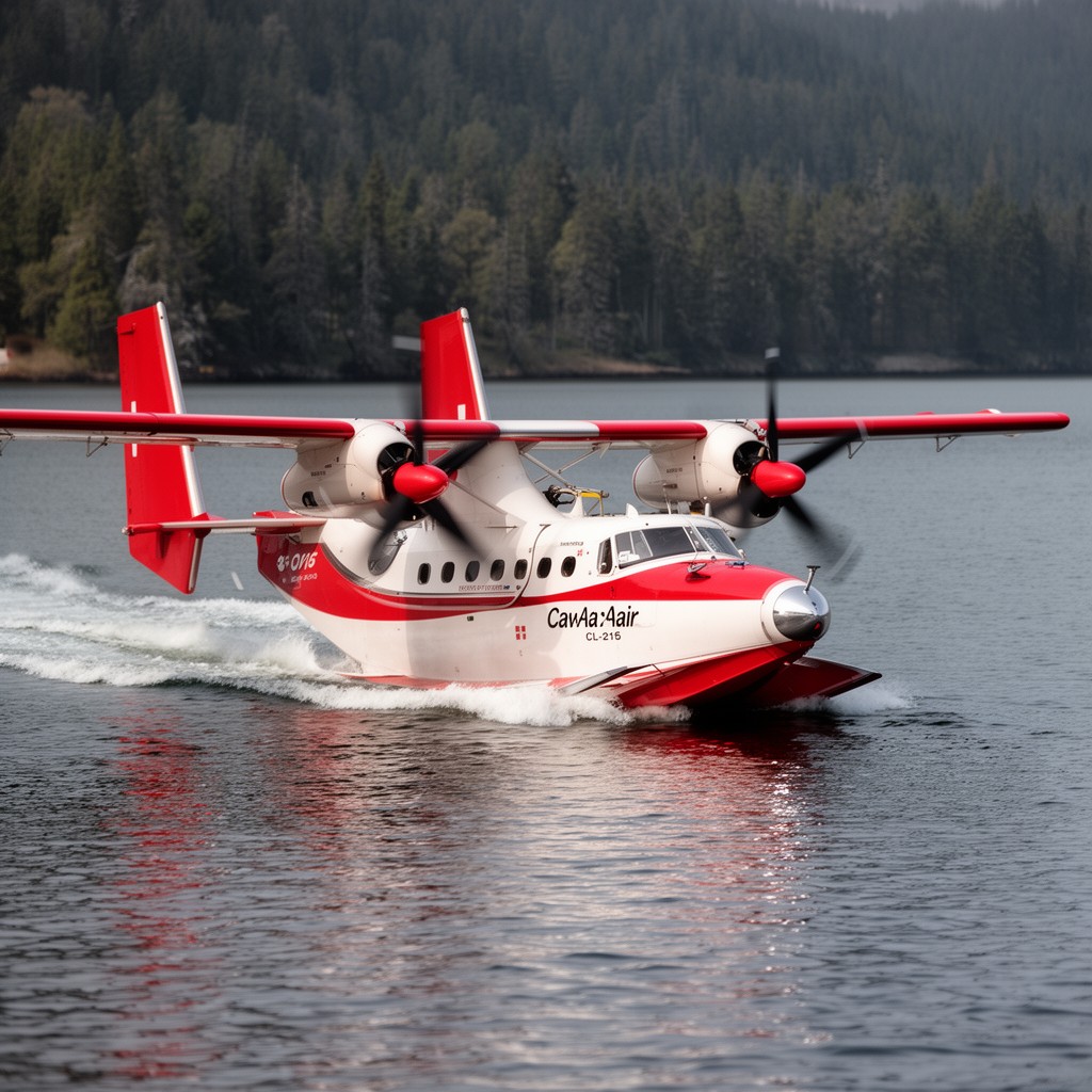 AI-generated illustration of Canadair CL-215