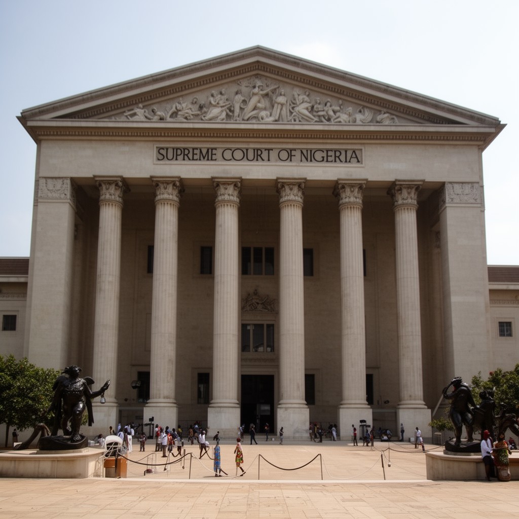 AI-generated illustration of Supreme Court of Nigeria