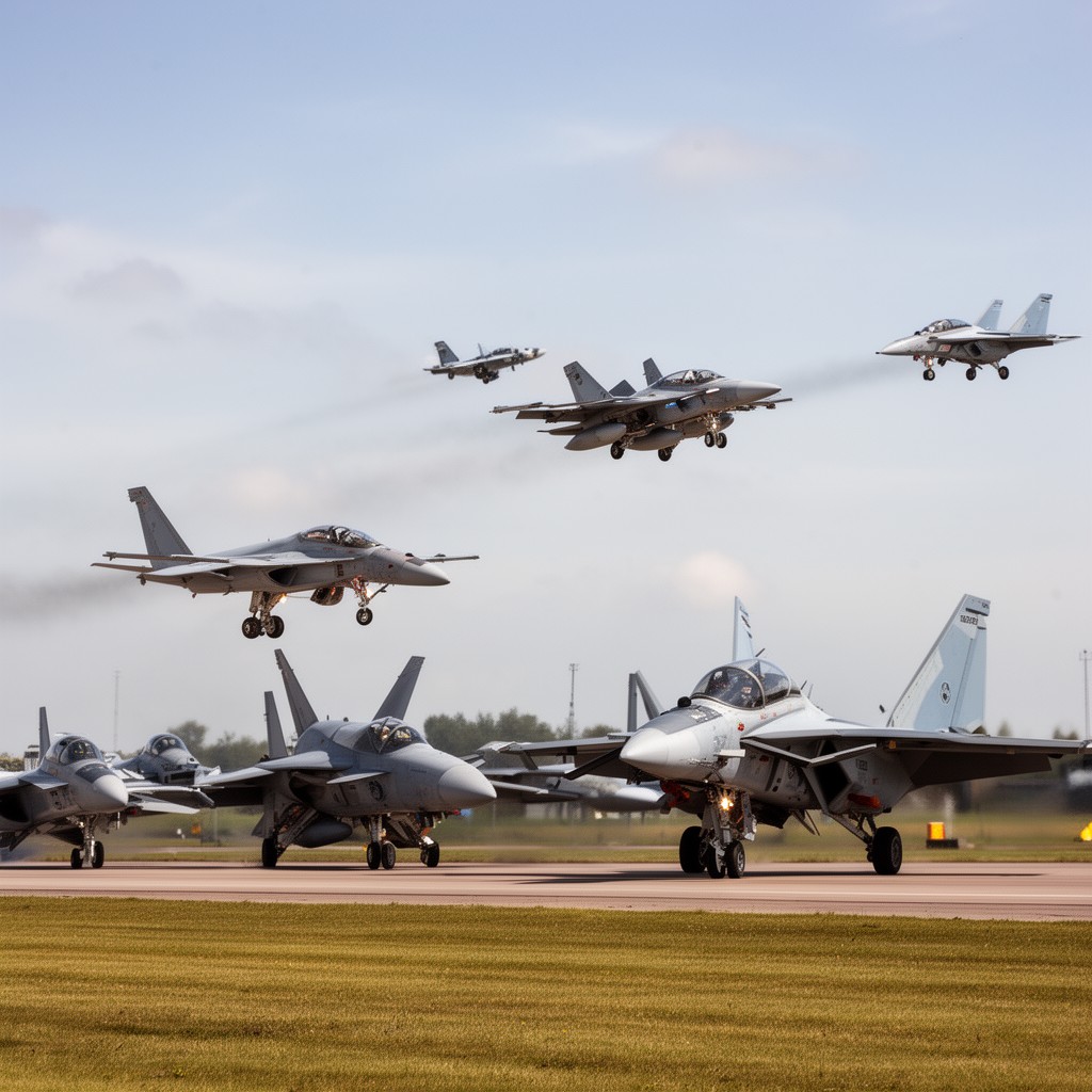 AI-generated illustration of NATO air policing