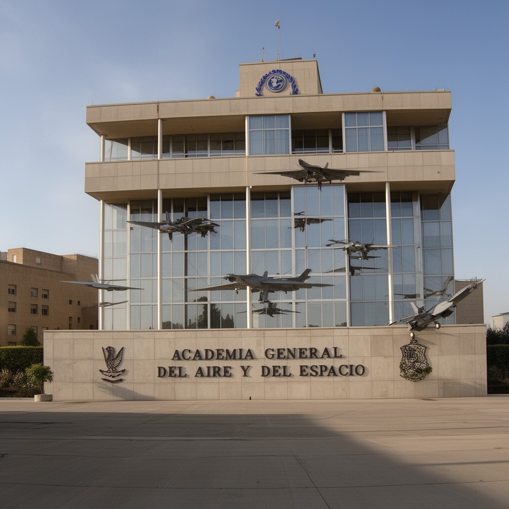 AI-generated illustration of Academia General del Aire y del Espacio