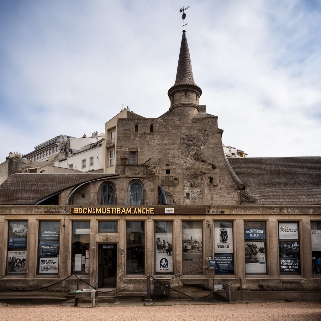 AI-generated illustration of D-Day Museum of Arromanches